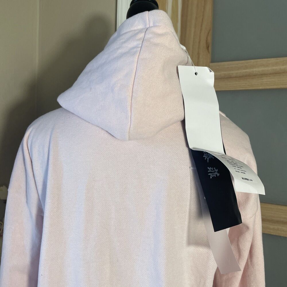 Kawaii Pastel Pink Bunny Hoodie Womens S Cute Anime Graphic Sweatshirt Soft Girl - Picture 5 of 7